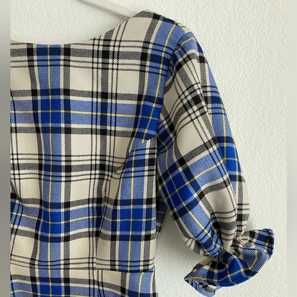 Shrimps Plaid Wool Mini Dress - Picture 4 of 9